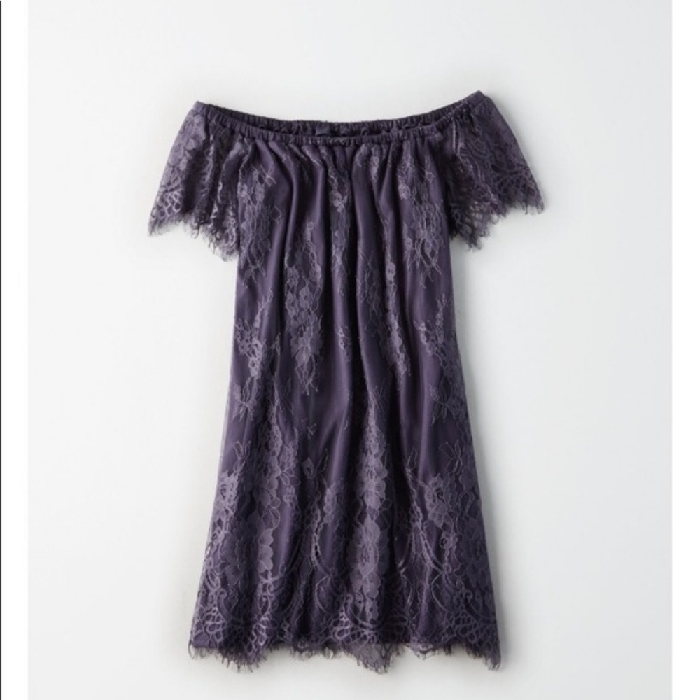 NWT American Eagle Lace Off-the-Shoulder Dress